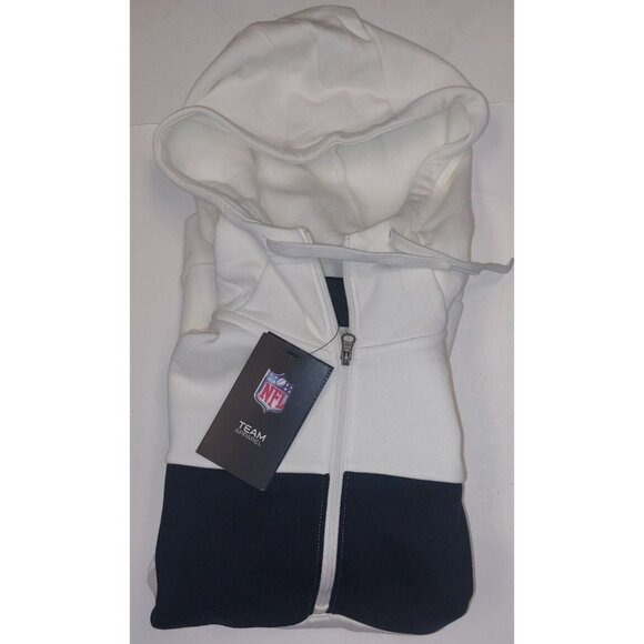 Nike Womens Size Small New Orleans Saints Historic Half Zip Hoodie Cream Black - Picture 8 of 8